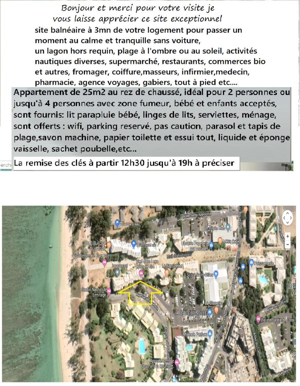 Apartament A Pied Dans L Eau Ecolo 97434 L'Ermitage-Les-Bains Zewnętrze zdjęcie